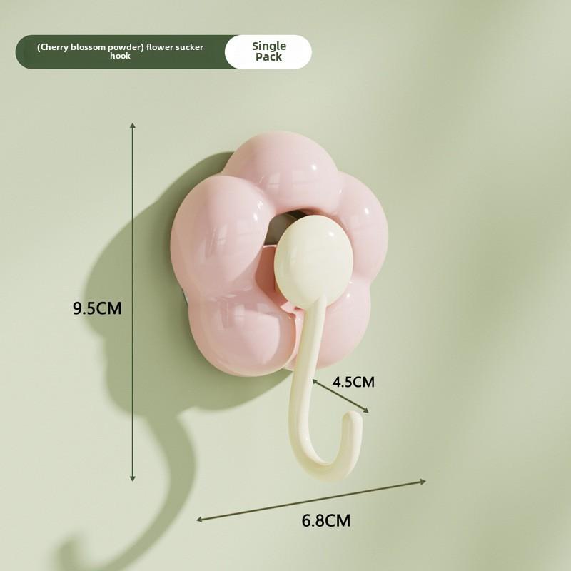 Крючки с присоской «Подсолнух», сверхпрочные вакуумные крючки без сверления, самоклеящиеся настенные крючки для кухни, ванной комнаты, душа, прочные липкие крючки