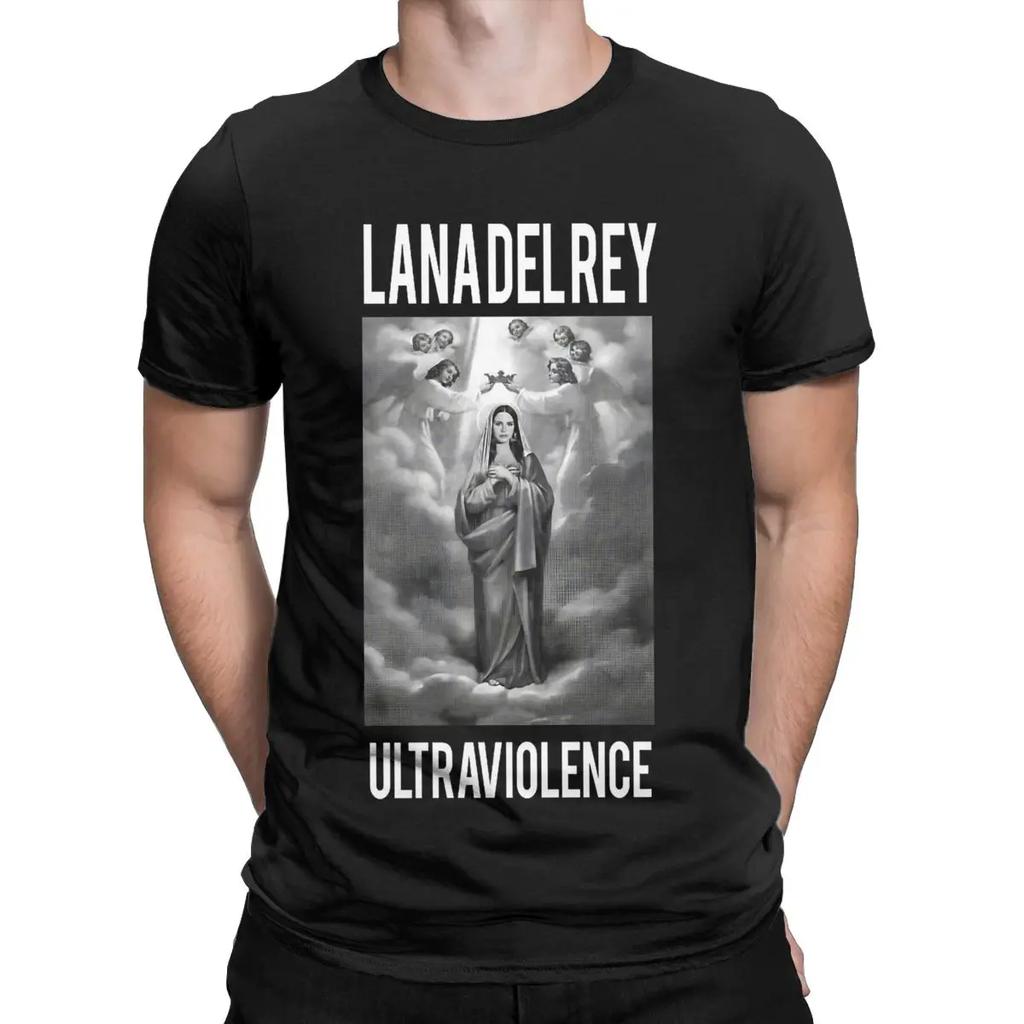 Мужская футболка Lana Del Rey Смешные Хлопковые Футболки С Коротким Рукавом С Круглым Вырезом Летняя Одежда