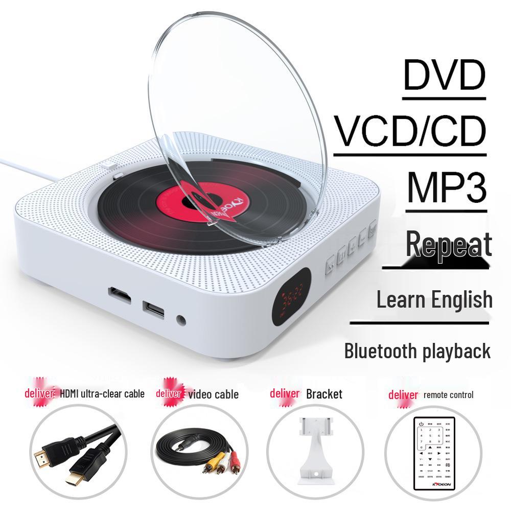 Портативный HD Bluetooth DVD/CD-проигрыватель с MP3, перезаряжаемым динамиком, возможностью подключения к ТВ