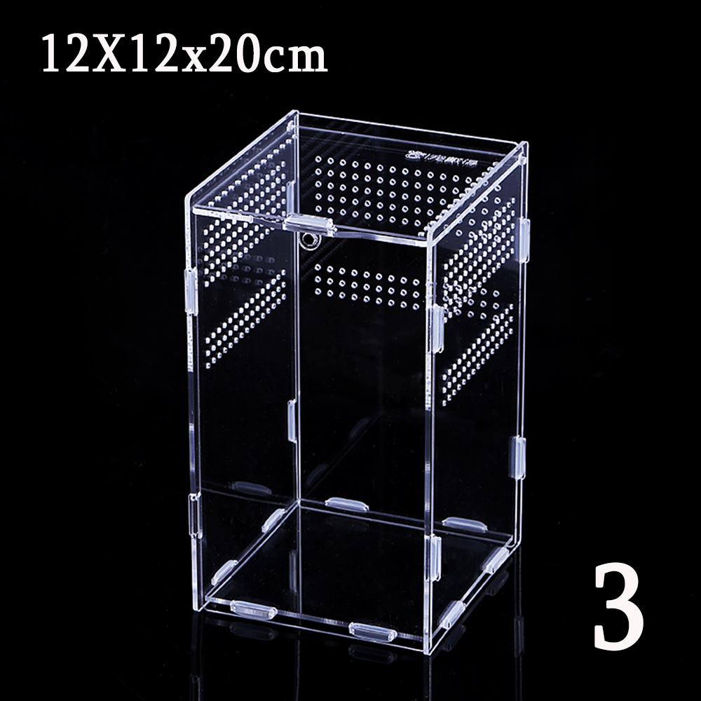 Акриловый контейнер для вылупления пауков, инкубатор для змей, лягушек, насекомых, рептилий, инкубатор для террариумов, ящик для разведения насекомых