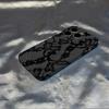 Роскошный Clmj swag Черный кружевной чехол для телефона для iPhone 17 16e 16 15 14 13 12 11 Air Pro Max XS XR Plus Глянцевая пленка Жесткая поликарбонатная крышка
