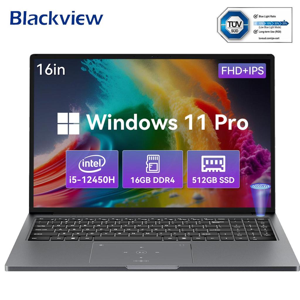 Blackview Ноутбук AceBook 12 16 дюймов 16 ГБ+512 ГБ Core™ 12th I5-12450H Windows 11 Pro Notebook