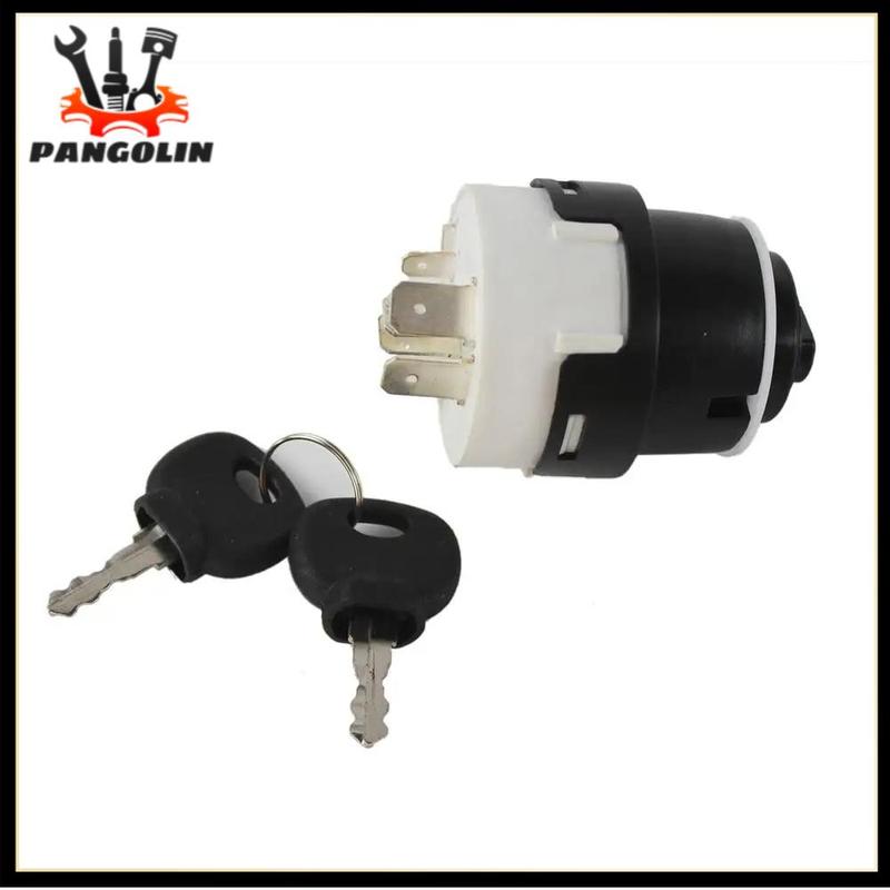 1PCS Ignition Switch W/ 2 Keys 701/80184 Preheat Start Switch 10 Pins For JCB JCB200 JCB220 Car Tractor Trailer Excavator Parts
