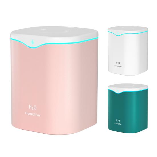 Увлажнитель воздуха с двойным распылением, очистка воздуха, 2 л, USB-увлажнитель мелкого тумана для дома