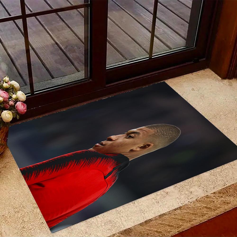 Kylian Mbappé Celebration Area Rug Suitable for Hallway Balcony Bedrooms Outdoor Antislip Carpet Decorate Offices