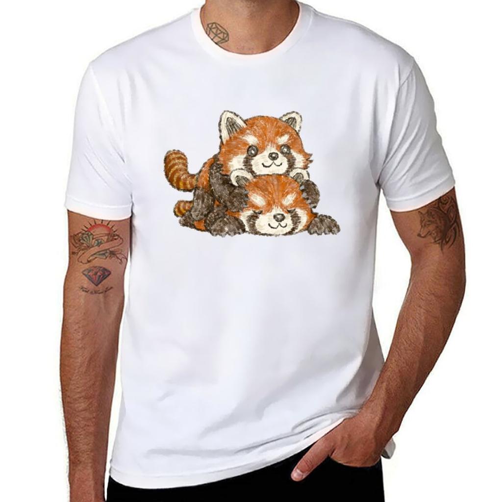 Overlapping Red Pandas Tshirt Summer Festival Tshirt