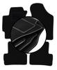 Complete set of velour floor mats for: Hyundai Coupe II GK coupe (2001-2008)