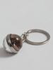 Luminous Round Double-Sided Crystal Hedgehog Keychain