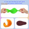 6/12Pcs Silicone Sensory Stone Toy Anxiety Stress Relief Portable Travel Calming Fidget Stone Textured Worry Stone Toy Kids Teens Adults Gift