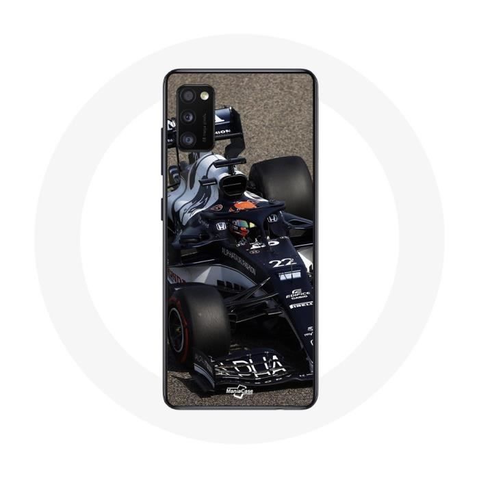 Coque pour Oppo A16 Formule 1 Yuki Tsunoda pilote automobile de F1 Bleu