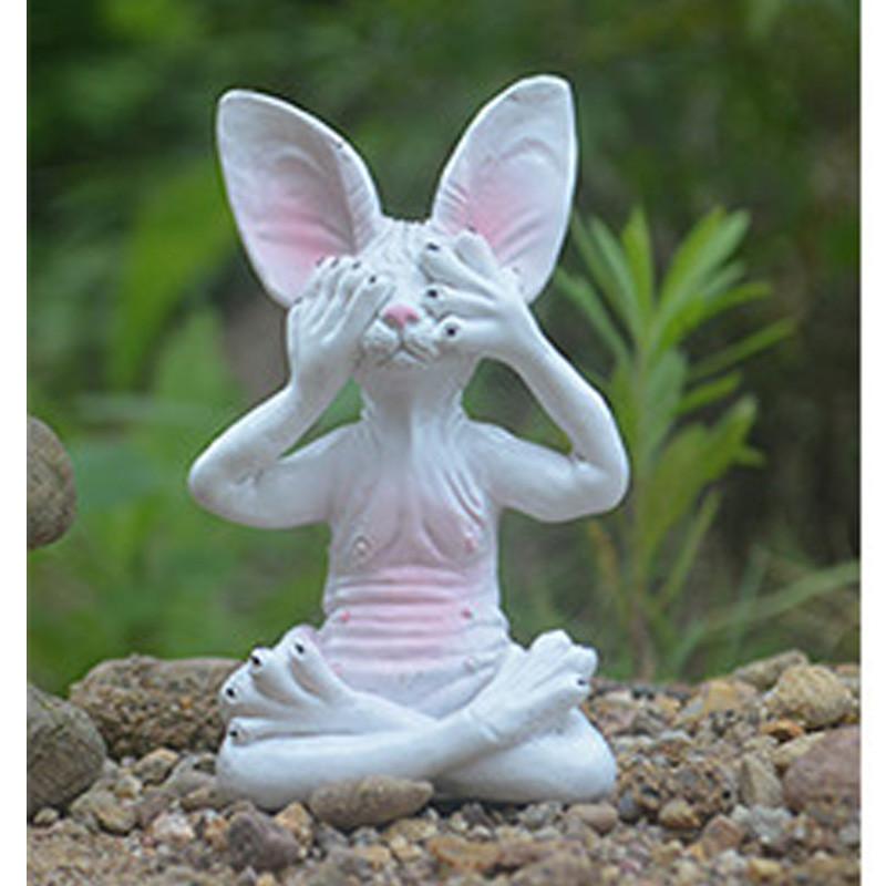 Креативный набор смоляных фигурок кошек в американском стиле с медитативным дизайном «Ничего не вижу, ничего не слышу, ничего не говорю»