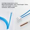 Ender-3/ Ender-3-v2 Thermistor Upgrade: 3PCS 1.2m High Temperature NTC 3950 100K Thermistor Sensor for Ender 3 Max/5, CR10, CR10s, V6 Volcano, High