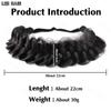 XINRAN Synthetic Elastic Braided Hair Band Extensions Classic Chunky Wide Fluffy Braids Wig For Women Daily Accessory
