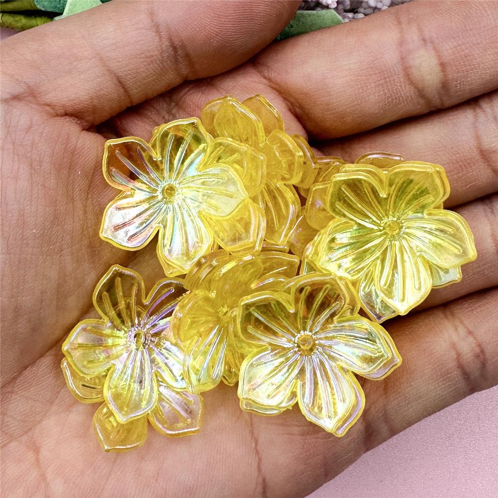 Высокое качество для изготовления ювелирных изделий 22,8 мм DIY акриловые бусины ручной работы в форме цветка солнца 20 шт браслет ожерелье свободные разделительные бусины