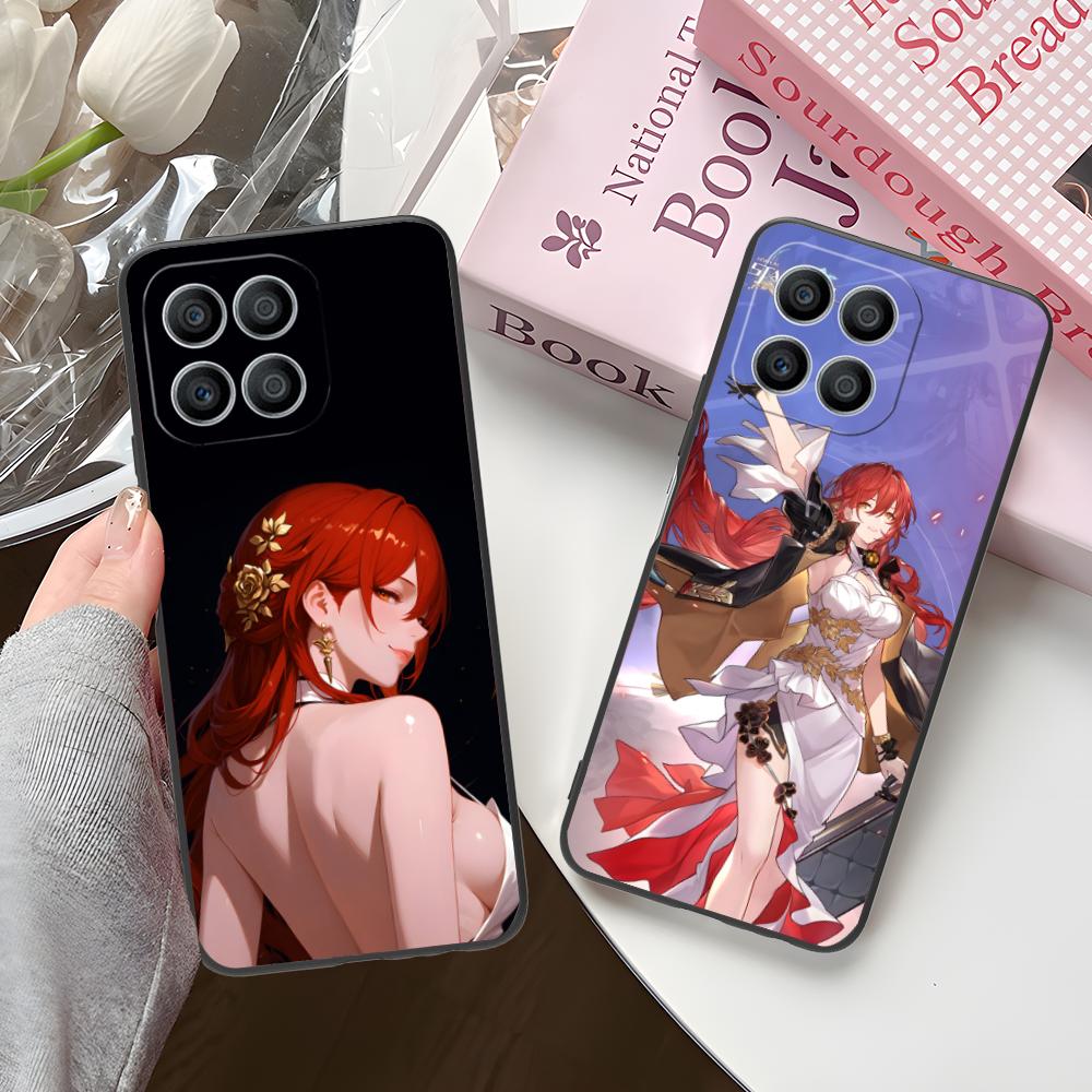 HSR Himeko Матовый ТПУ Чехол для Мобильного Телефона для Honor 90 80 70 60 50 30 20 10 9 8 7 Pro S SE Lite 5G Цветной Печатный Чехол