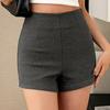 Сексуальные шорты для горячих девушек, однотонные, женские, летние, стильные, бедра, универсальные, тонкие, с высокой талией, горячие штаны для горячих девушек