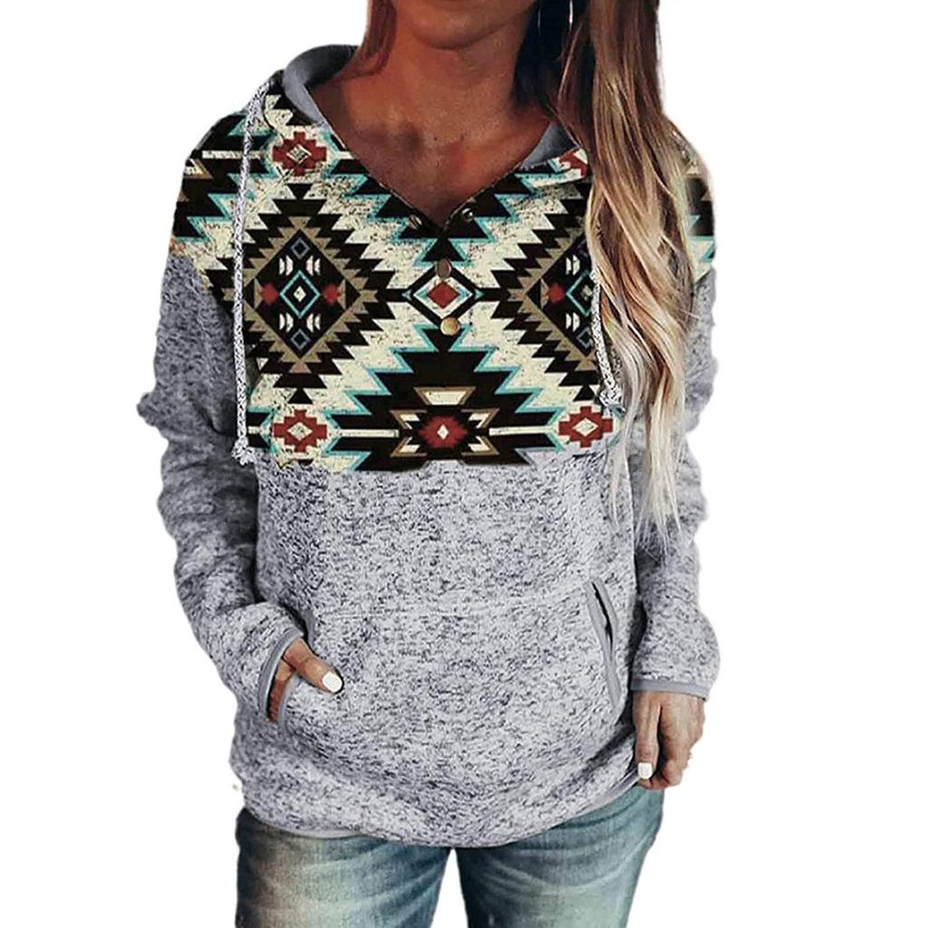 Women's Hoodie Sweatshirt Casual Pullover Tunic Top Long Sleeve Shirt