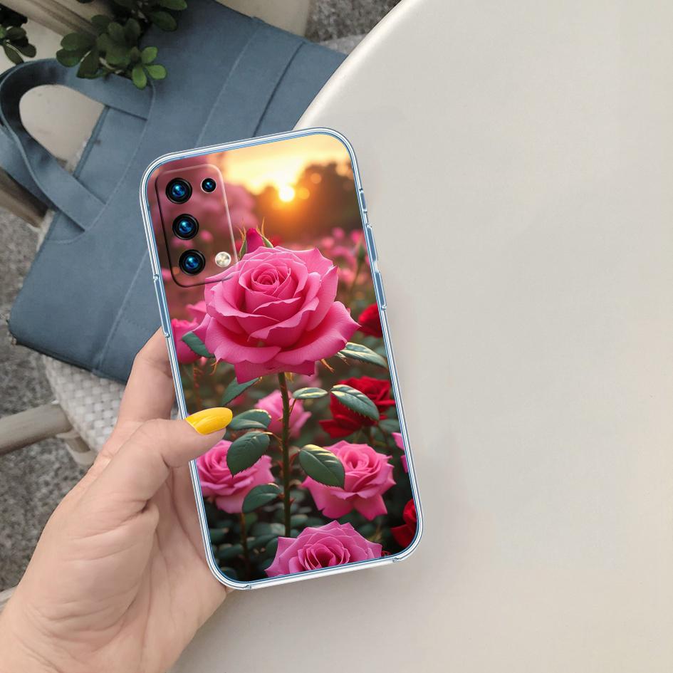 LO15 Beautiful Roses Flower Case for Motorola E13 E15 E20 E22 E22I E22S E30 E32 E40 E7 E7I G Plus Power Play Stylus G22 G14