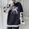 Hot Anime Demon Slayer Kochou Shinobu Butterfly Purple Print Hooded Men Women Aesthetic Hoodies Harajuku Unisex Sweatshirt