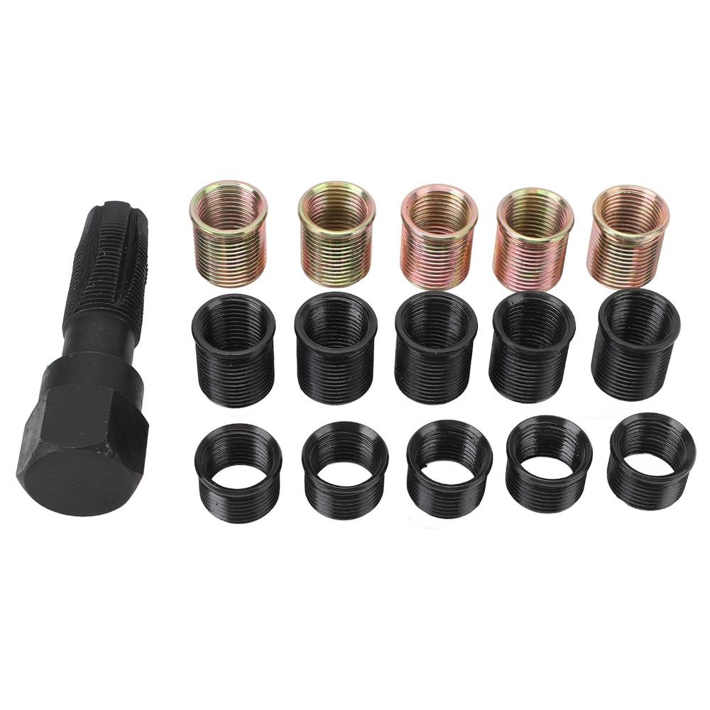 16PCS M16x1.25 Tap Spark Plug Thread Repair Kit Spark Plug Thread Repair