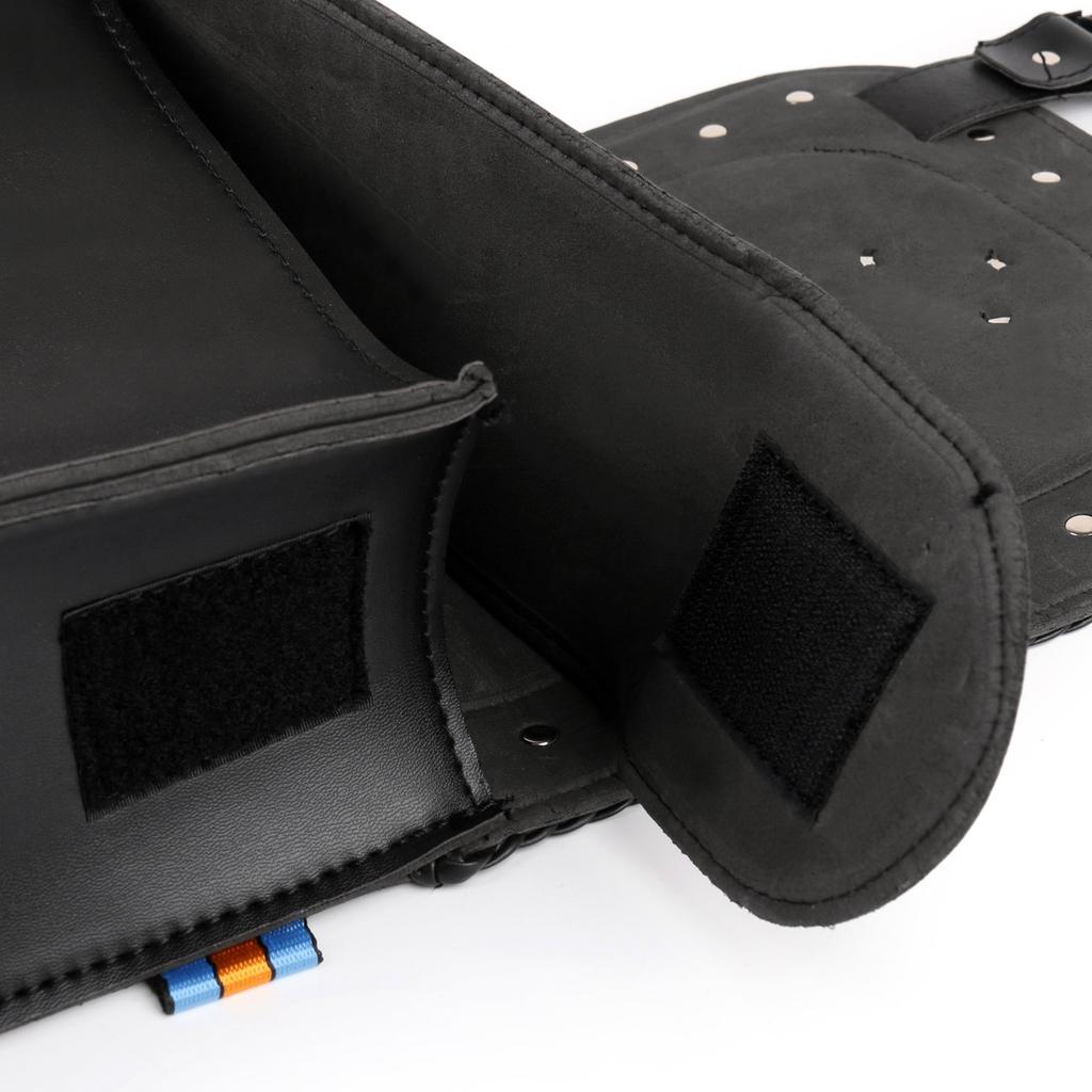 Bruce Shark Motorcycle Round Saddle Tool Waterproof PU Side Black & Saddlebag, Barrel, Bag, Bag, Bag,