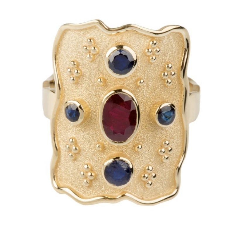 Женское кольцо в форме щита, креативное украшение с бриллиантами в стиле суда