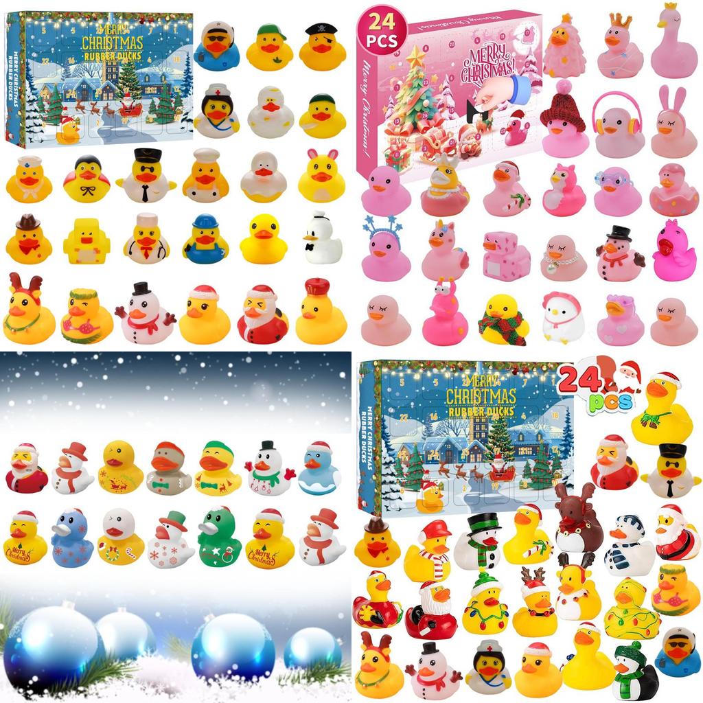 Whimsical Rubber Duck Blind Box For Kids Exciting Christmas Countdown Toy Gift Collection