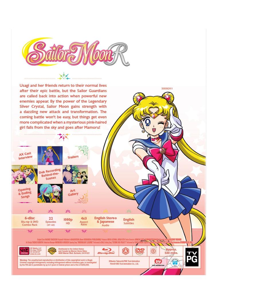 Sailor Moon СЕЗОН 2 ЧАСТЬ 1 SAILOR MOON СЕЗОН 2 ЧАСТЬ 1 R / R