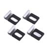 Industrial Glass Mount Clip Set Glass Mounting Hardware Steel Bathroom Glass Fasteners Glass Wall Mounts 4pcs/set
