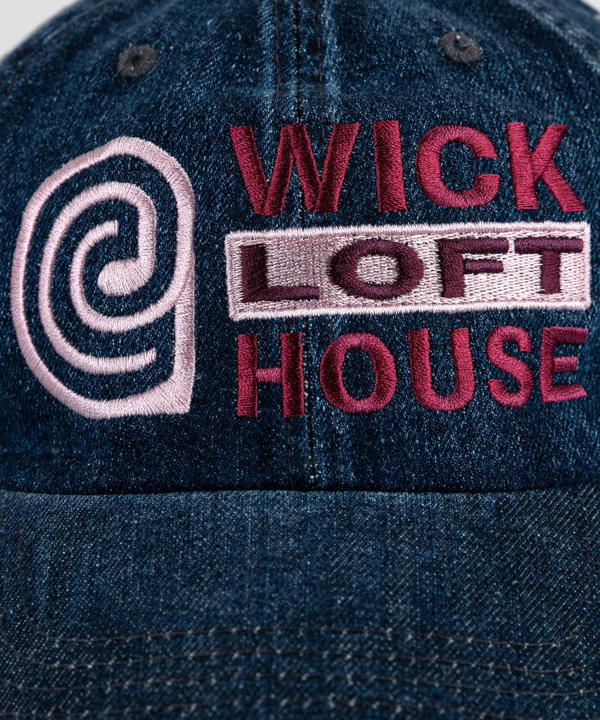 Кепка Wig E Loft House из денима - Индиго деним