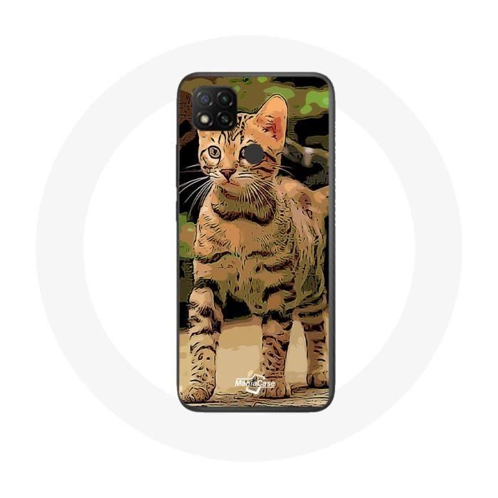 Xiaomi Redmi 9C Bengal Cat Breed Cartoon Case
