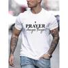 Prayer Changes Things T-Shirt,Soft Breathable & Fade-Resistant, Classic Fit for Daily Casual Wear