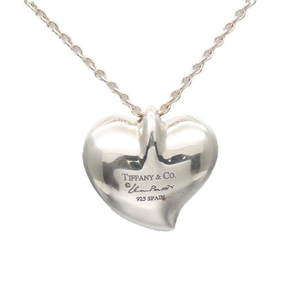 Used TIFFANY&Co. Necklace Curved Heart Silver925 4.3g Silver El Saperetti
