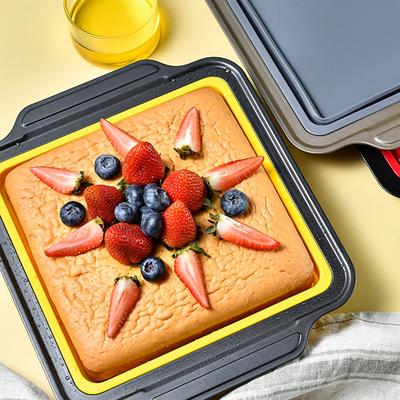 Складная форма для выпечки торта из пищевого антипригарного силикона, круглая форма, прямоугольная силиконовая форма для выпечки хлеба, круглая форма для торта