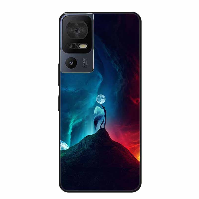 Чехол для телефона TCL 40 SE 40SE Coque Черный Силиконовый Мягкий Задний Чехол-Крышка Для TCL 40 SE Чехол Funda Для TCL40SE Capa 6.75" Оболочка
