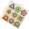 Kisangel Wooden Montessori Shape Puzzle for Toddlers, Number & Color Matching Learning Toy, Counting Logical Thinking Fine Motor Skills Pegboard Game