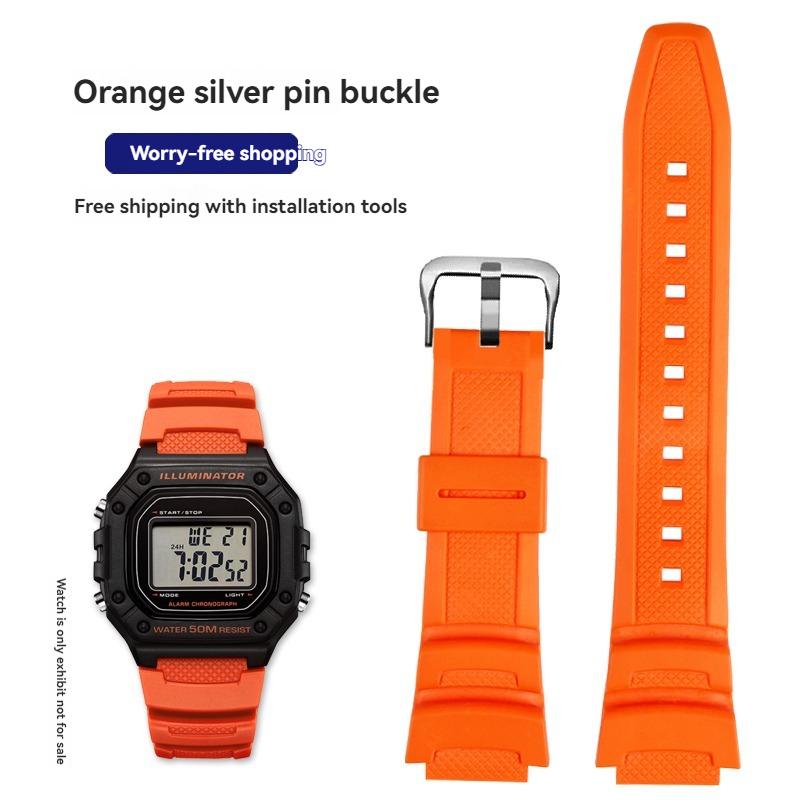 Ремешок из смолы и силикона W218H для часов Casio AE-1200 AE-1100 SGW-300 SGW-400 MRW200, Сменный ремешок, Спортивный браслет