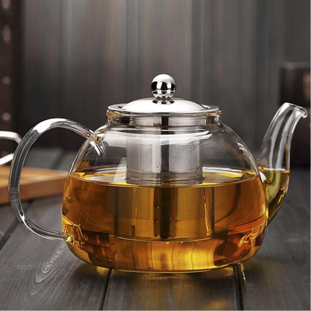 Teapot Mesh Reusable Fine Stainless Steel Tea Strainer Filters Lid