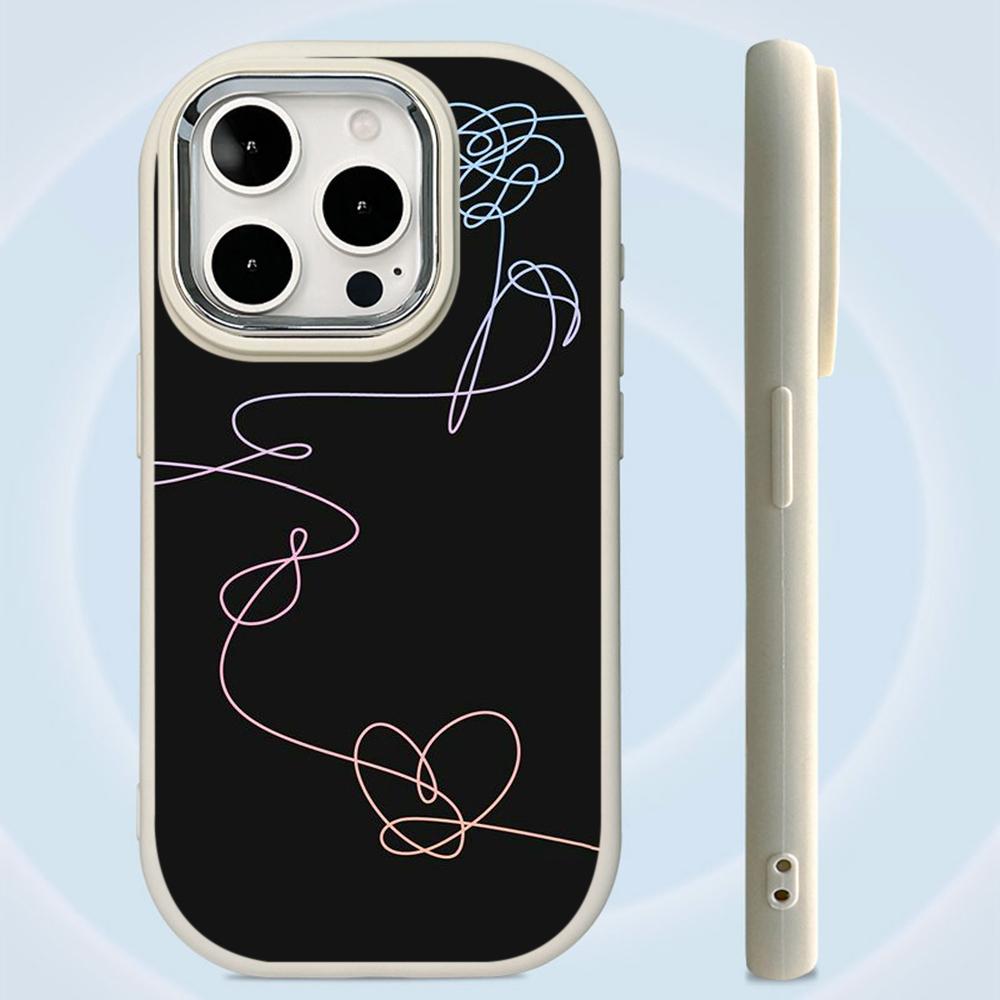 Чехлы для телефонов Ae85 Line Drawing Art Design для Samsung A13 A32 A53 A04e A54 S23 S24 Ultra Infinix Hot 40i Huawei P30, металлическая защитная задняя крышка для камеры