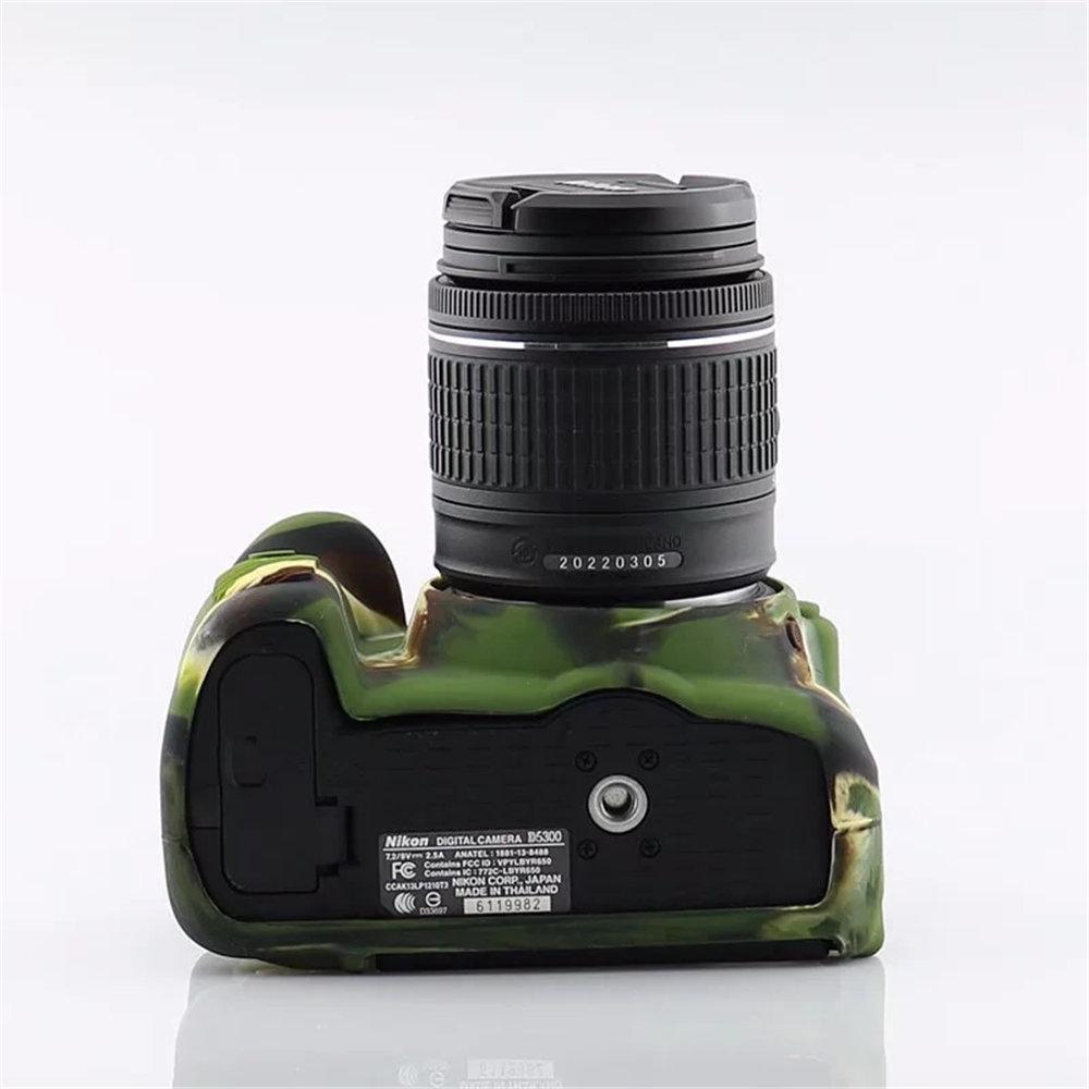 Soft Silicone Armor Camera Body Case for Nikon D5300 Protective Rubber Cover