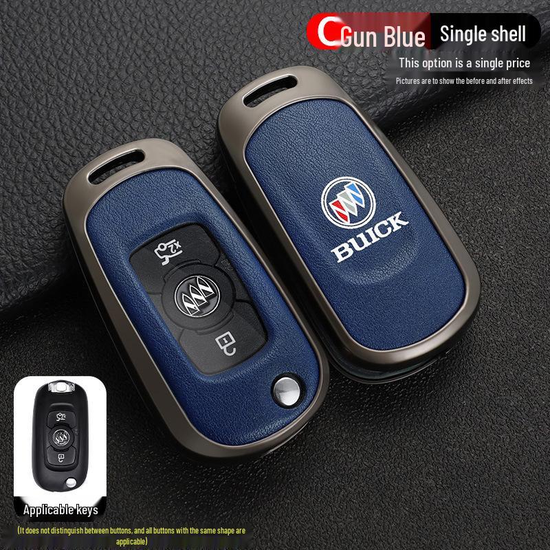 Buick Verano GS 16-17 Leather Key Cover with Metal Buckle