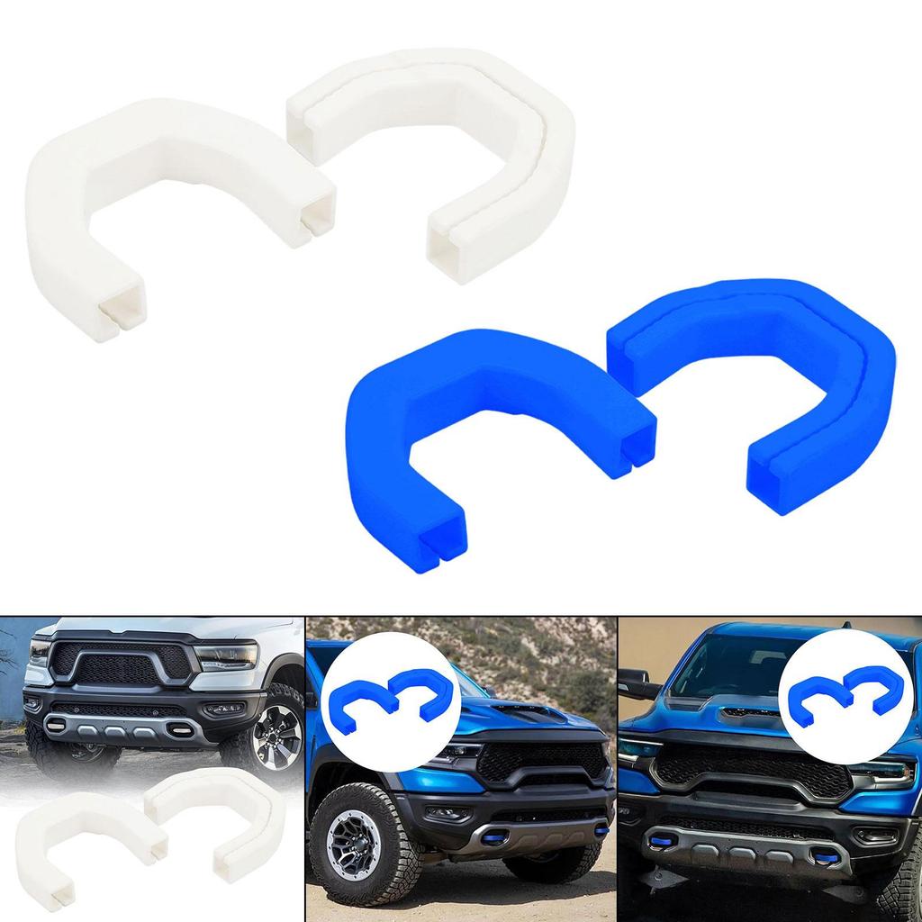 2 шт. чехлы для буксировочных крюков силиконовые защитные передние рукава для крюков RAM 1500 2019-2024