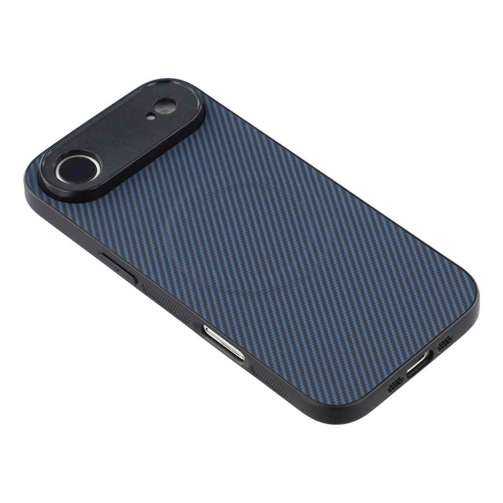 For iPhone Air Magnetic Case Carbon Fiber Texture TPU PC Phone Back Cover