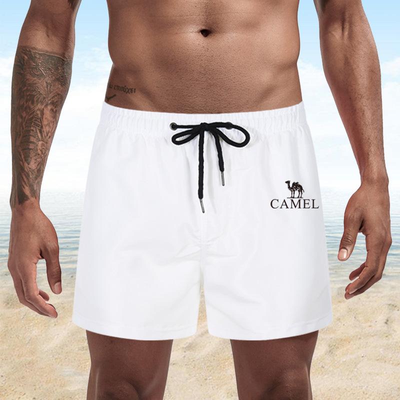 Summer Men's Swimwear Shorts Embroidery Brand Beachwear Sexy Swim Trunks Men Swimsuit Low Waist Breathable Beach Wear Surf Shorts