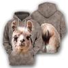 Animal Sheep Alpaca Horse 3D Print Hoodies Men Women Oversized Hoodie Pullovers Hooded Sweatshirts Tracksuit Coats Kids Clothing