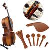 Jujube Wood Violin Tuning Pegs Wooden Color Violin Chin Rest  Violin Replacement