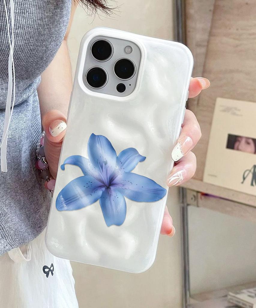 Красные Цветы ТПУ Чехол для Телефона Для iPhone Air 17 Pro 16 15 Pro Max 14 13 12 Pro 11 Ударопрочный Мягкий Силикон Прозрачная Крышка