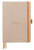 Rhodia Rhodiarama Goal Book Dotted 240 Italian Leather Rose RHODIA Cf117803 Notebook, A5, Grid, Pages, Cover, Smoke,