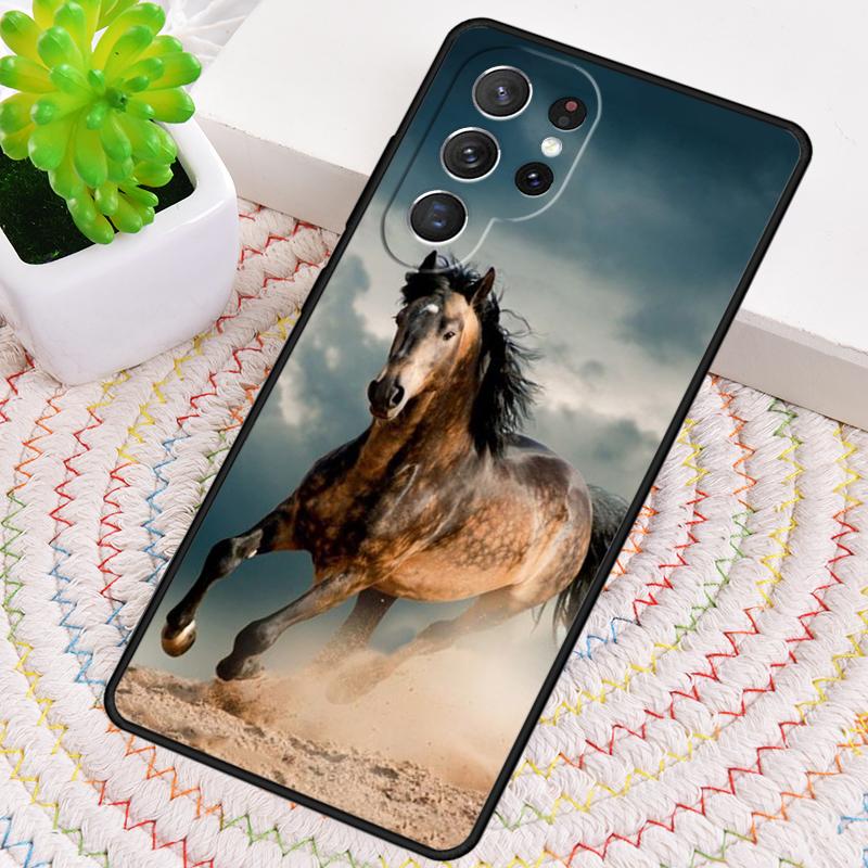 Бегущее животное лошадь ТПУ Чехол для телефона Для Samsung Galaxy note 10 pro S26 S25 S24 S23 S22 Ultra Plus S21 FE S20 Ударопрочный Чехол