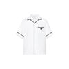 PRADA Shirts Men's White Cuban Collar Moderate Other SC559S2121ZR3-F0009